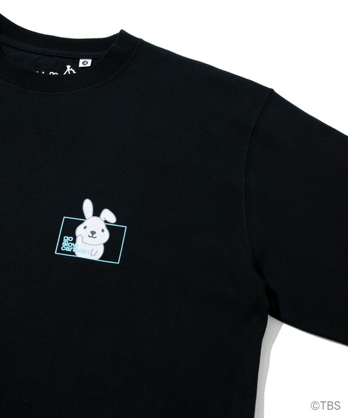 go slow caravan(ゴースローキャラバン)の「ラヴィット!×gsc USACラッピースクエアLOGO LSTEE(Tシャツ/カットソー・メンズ・ホワイト/ブラック・MEDIUM/X-LARGE/LARGE)」の4枚目の写真