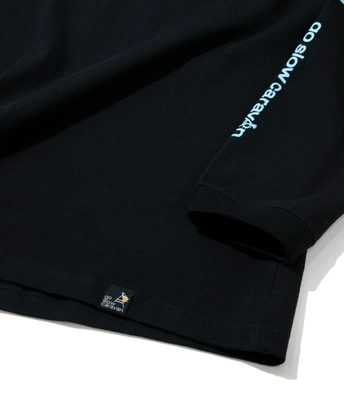 go slow caravan(ゴースローキャラバン)の「ラヴィット!×gsc USACラッピースクエアLOGO LSTEE(Tシャツ/カットソー・メンズ・ホワイト/ブラック・MEDIUM/X-LARGE/LARGE)」の7枚目の写真