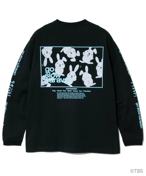 ラヴィット！×gsc USACラッピースクエアLOGO LSTEE（Tシャツ