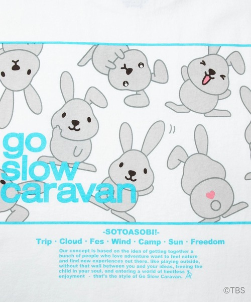 go slow caravan(ゴースローキャラバン)の「ラヴィット!×gsc USACラッピースクエアLOGO LSTEE(Tシャツ/カットソー・メンズ・ホワイト/ブラック・MEDIUM/X-LARGE/LARGE)」の15枚目の写真
