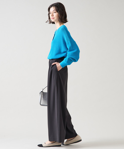 Tiara（ティアラ）の「タックワイドパンツ（セットアップ可）（その他パンツ・レディース・ブラック/ベージュ・2/3）」の21枚目の写真