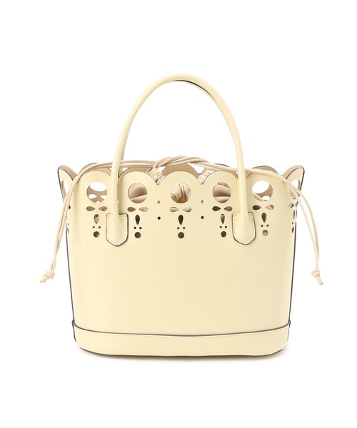 artemis by DIANA(アルテミスバイダイアナ)の「スカラップデザイン インナーバッグ付きハンドバッグ(ハンドバッグ・レディース・ブラック/アイボリー/イエロー・FREE)」の19枚目の写真