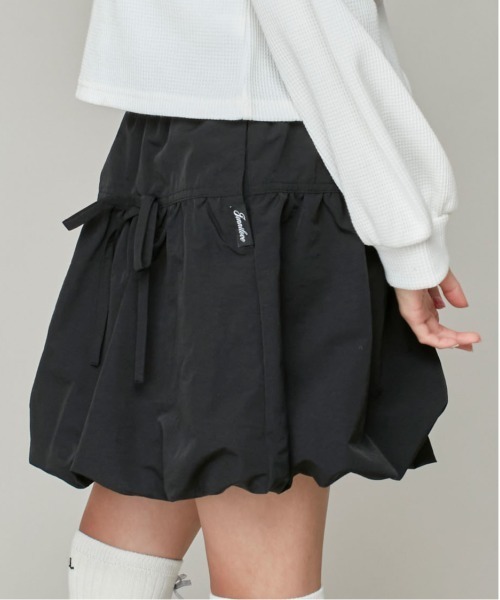 JENNI love（ジェニィラブ）の「大好評につき再入荷！【ウエスト調整可】リボン付きタフタバルーンスカパン（スカート・キッズ・オフホワイト/グレー/アイボリー/ブラック・130cm/140cm/150cm/160cm）」の3枚目の写真