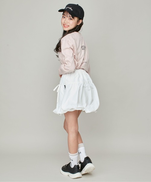 JENNI love（ジェニィラブ）の「大好評につき再入荷！【ウエスト調整可】リボン付きタフタバルーンスカパン（スカート・キッズ・オフホワイト/グレー/アイボリー/ブラック・130cm/140cm/150cm/160cm）」の16枚目の写真