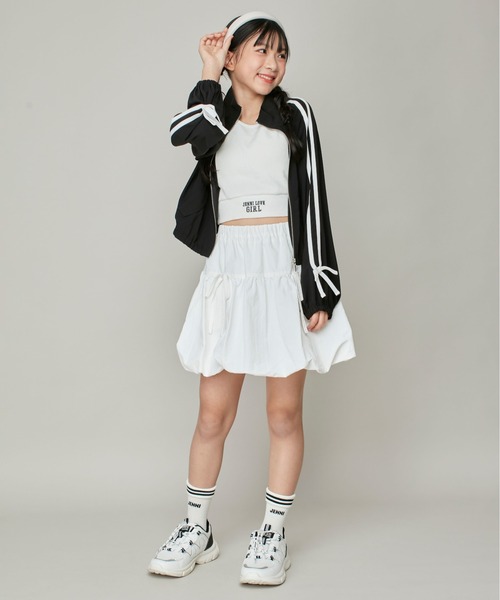 JENNI love（ジェニィラブ）の「大好評につき再入荷！【ウエスト調整可】リボン付きタフタバルーンスカパン（スカート・キッズ・オフホワイト/グレー/アイボリー/ブラック・130cm/140cm/150cm/160cm）」の20枚目の写真