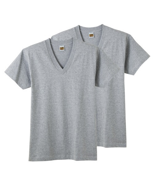Hawkins（ホーキンス）の「G.T.HAWKINS/GTホーキンス VネックTシャツ 綿100% 2枚組（Tシャツ/カットソー・メンズ・ホワイト/ブラック/杢グレー・MEDIUM/LARGE/X-LARGE）」の14枚目の写真