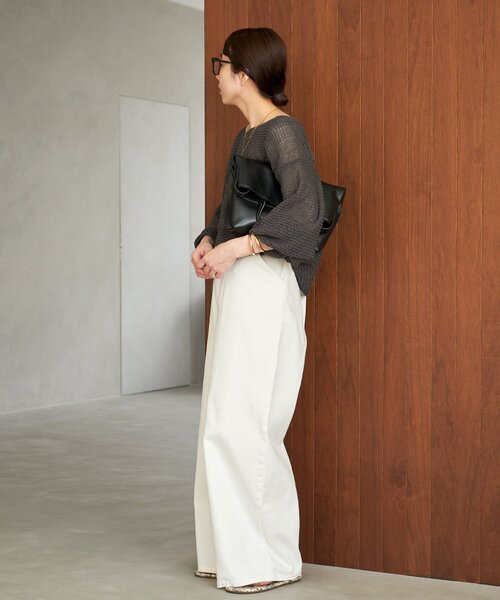 plage（プラージュ）の「《追加》TSUMUGI balloon プルオーバー（ニット/セーター・レディース・アイボリー/サックスブルー/チャコールグレー・FREE）」の11枚目の写真