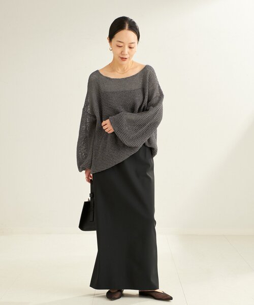 plage（プラージュ）の「《追加》TSUMUGI balloon プルオーバー（ニット/セーター・レディース・アイボリー/サックスブルー/チャコールグレー・FREE）」の17枚目の写真