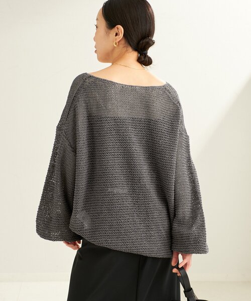 plage（プラージュ）の「《追加》TSUMUGI balloon プルオーバー（ニット/セーター・レディース・アイボリー/サックスブルー/チャコールグレー・FREE）」の22枚目の写真