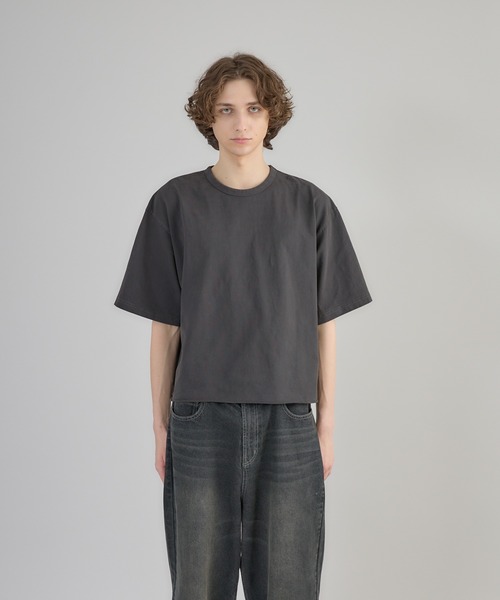 【CPGN】Fudge Bear Pigment 半袖T 2色 pigment-dyed cropped T-shirt/クロップドピグメントTシャツ（T