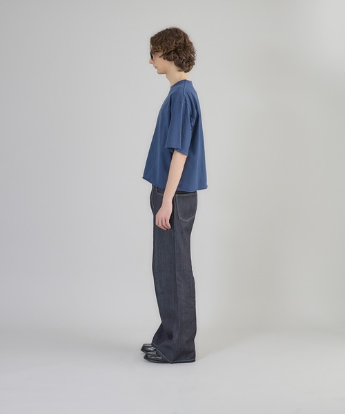 Regen Glanz（レーゲングランツ）の「pigment-dyed cropped T-shirt/クロップドピグメントTシャツ（Tシャツ/カットソー・メンズ・ブラック/ネイビー/グレー・LARGE/MEDIUM）」の21枚目の写真