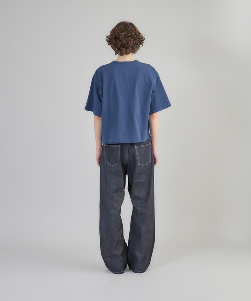 Regen Glanz（レーゲングランツ）の「pigment-dyed cropped T-shirt/クロップドピグメントTシャツ（Tシャツ/カットソー・メンズ・ブラック/ネイビー/グレー・LARGE/MEDIUM）」の22枚目の写真