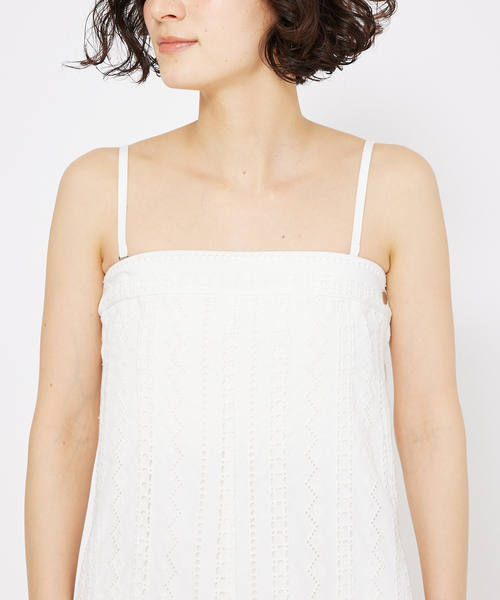 qualite(カリテ)の「オーバーレースサロペット(サロペット/オーバーオール・レディース・オフホワイト/ブラック・38/36)」の11枚目の写真