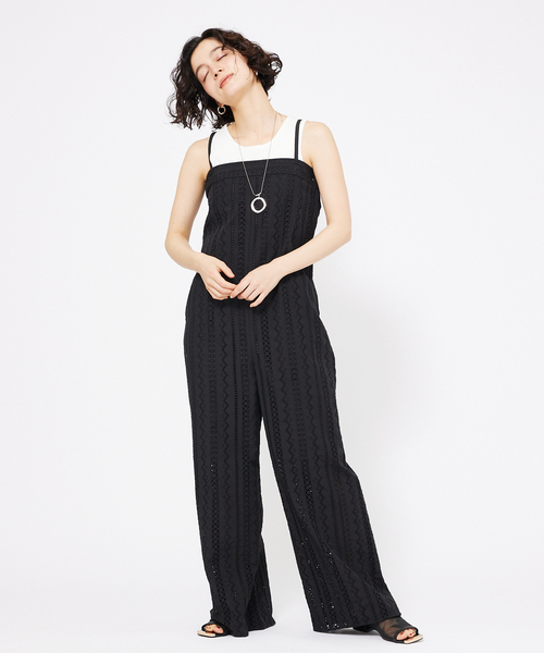 qualite(カリテ)の「オーバーレースサロペット(サロペット/オーバーオール・レディース・オフホワイト/ブラック・38/36)」の17枚目の写真