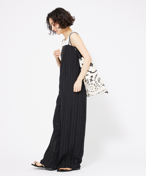 qualite(カリテ)の「オーバーレースサロペット(サロペット/オーバーオール・レディース・オフホワイト/ブラック・38/36)」の18枚目の写真