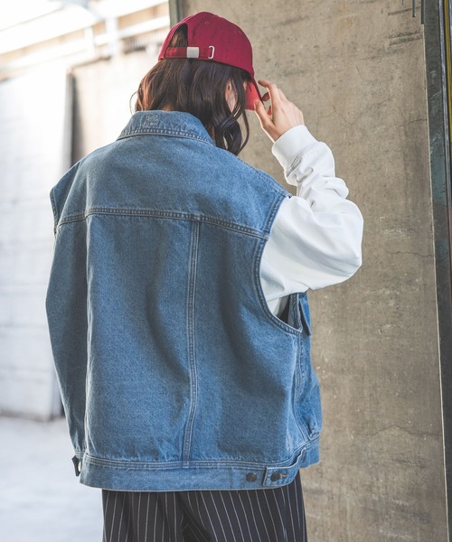 PBLIM（ページボーイリム）の「《UNISEX》アソートベスト（デニムジャケット・レディース・ブルー/ブラック/レオパード・FREE）」の22枚目の写真