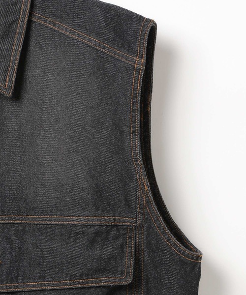 PBLIM（ページボーイリム）の「《UNISEX》アソートベスト（デニムジャケット・レディース・ブルー/ブラック/レオパード・FREE）」の18枚目の写真