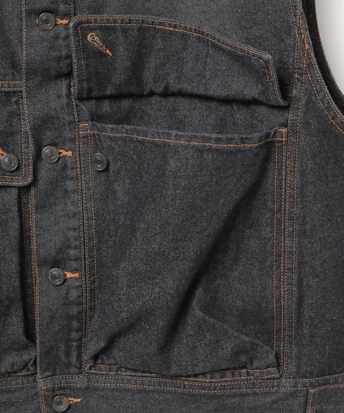 PBLIM（ページボーイリム）の「《UNISEX》アソートベスト（デニムジャケット・レディース・ブルー/ブラック/レオパード・FREE）」の15枚目の写真