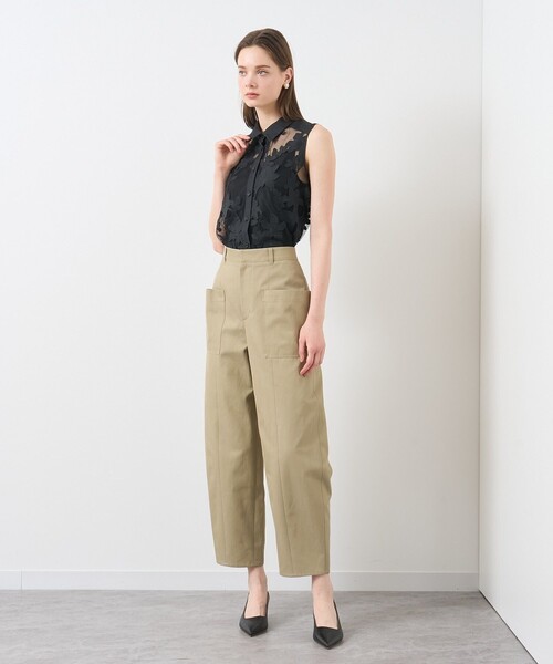 ANAYI（アナイ）の「チノポケット付きバレルパンツ（その他パンツ・レディース・カーキ/ネイビー・36/38）」の6枚目の写真