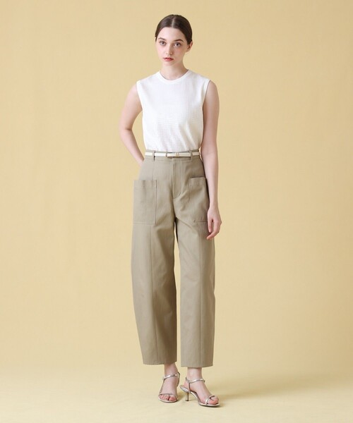 ANAYI（アナイ）の「チノポケット付きバレルパンツ（その他パンツ・レディース・カーキ/ネイビー・36/38）」の7枚目の写真