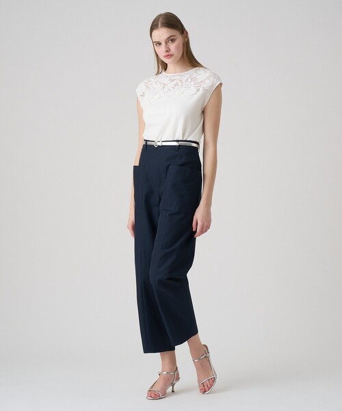 ANAYI（アナイ）の「チノポケット付きバレルパンツ（その他パンツ・レディース・カーキ/ネイビー・36/38）」の9枚目の写真