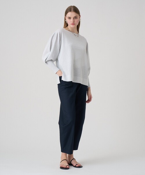 ANAYI（アナイ）の「チノポケット付きバレルパンツ（その他パンツ・レディース・カーキ/ネイビー・36/38）」の10枚目の写真