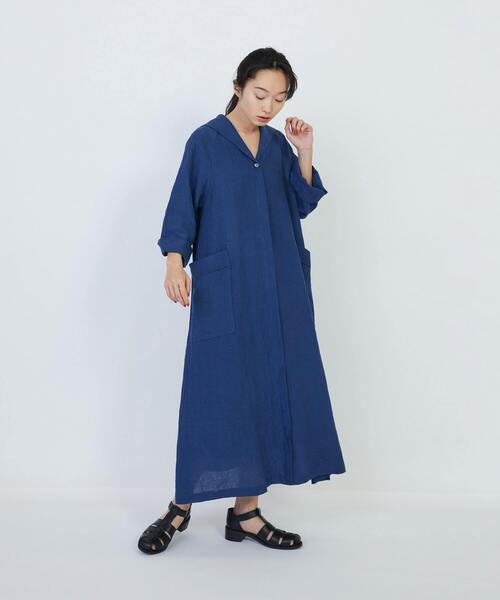 グランジリネンセーラーカラーワンピース（ワンピース）｜LOISIR