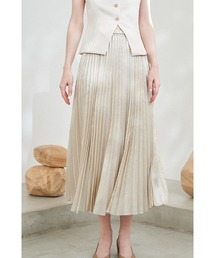 Estella.K（エステラケー）の「Siena Pleated Skirt シャイニーアコーディオンプリーツスカート（スカート）」