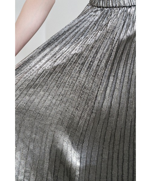 Estella.K(エステラケー)の「Siena Pleated Skirt シャイニーアコーディオンプリーツスカート(スカート・レディース・アイボリー/ブラック/シルバー・FREE)」の21枚目の写真