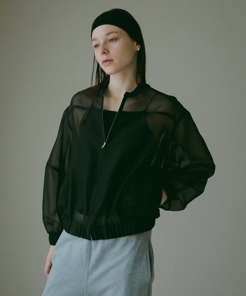 新品　MANOF SHEER VOLUME SLEEVE BLOUSON MANOF(マノフ)｜SHEER VOLUME SLEEVE BLOUSON/ブルゾン/IVORY の