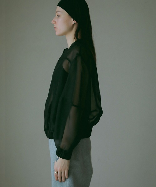 SHEER VOLUME SLEEVE BLOUSON
