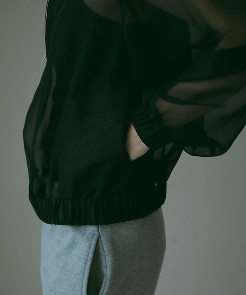 セール】SHEER VOLUME SLEEVE BLOUSON（ブルゾン）｜MANOF