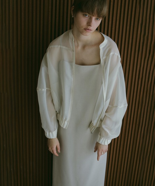 セール】SHEER VOLUME SLEEVE BLOUSON（ブルゾン）｜MANOF