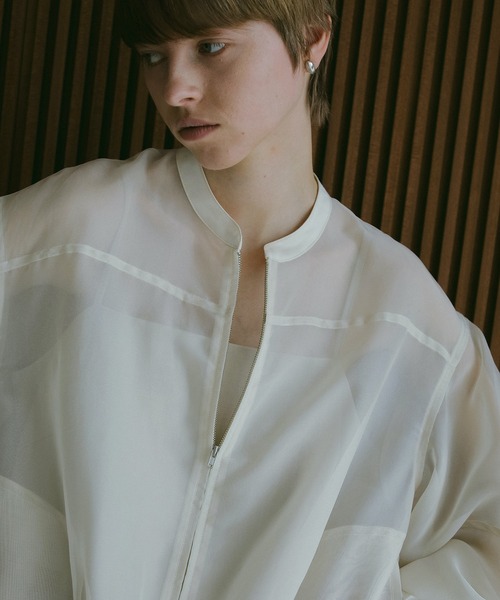 SHEER VOLUME SLEEVE BLOUSON