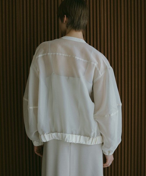 セール】SHEER VOLUME SLEEVE BLOUSON（ブルゾン）｜MANOF