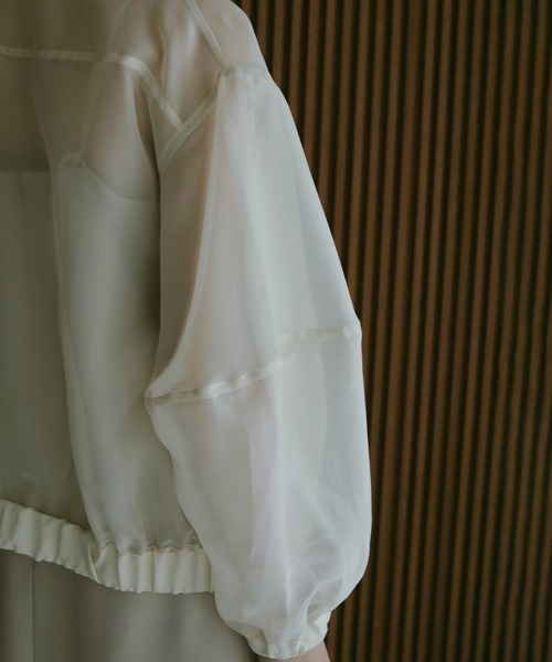 SHEER VOLUME SLEEVE BLOUSON