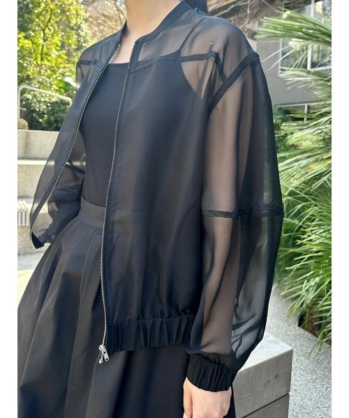 SHEER VOLUME SLEEVE BLOUSON（ブルゾン）｜MANOF（マノフ）の