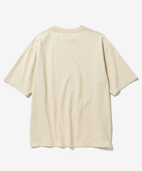 rehacer（レアセル）の「rehacer : Breathe Flower Vintage Wash T-Shirt / ブレスフラワービンテージウオッシュTシャツ（Tシャツ/カットソー・メンズ・スミクロ/ベージュ・SMALL/MEDIUM/LARGE/X-LARGE）」の8枚目の写真