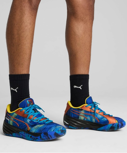 PUMA(プーマ)の「PUMA ALL-PRO NITRO DYLAN EXHIBIT(プーマ オールプロ ニトロ ディラン エグジビット)(スニーカー・メンズ・ネイビー系・29cm/28.5cm/27.5cm/26cm/26.5cm/27cm/28cm)」の2枚目の写真