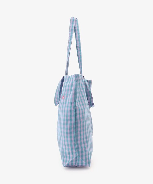 Afternoon Tea(アフタヌーンティー)の「【WEB限定】ギンガムチェックトートバッグL(トートバッグ・レディース・グリーン・ONE SIZE)」の3枚目の写真