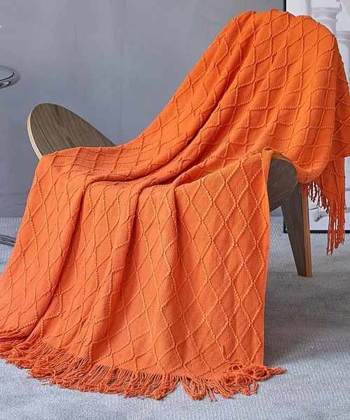 VIBGYOR（ヴィブジョー）の「【 somni / ソニ 】夏 フランネル　ブランケット 掛け布団（ブランケット・レディース・アイボリー/ライトベージュ/カーキ/ライトブルー/グレー/ブルー/ダークグレー/パープル/イエロー/オレンジ/ライトグレー/ライトグリーン/レッド・FREE）」の13枚目の写真