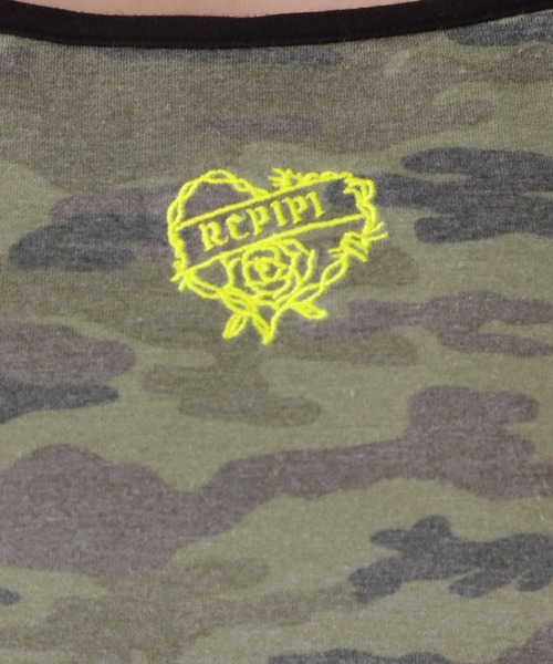 repipi armario（レピピ アルマリオ）の「【吸水速乾】チョーカーストラップキャミ（キャミソール・キッズ・ブラック/ホワイト/カモフラージュ・LARGE/MEDIUM/SMALL）」の7枚目の写真