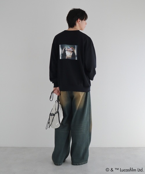 STAR WARS(スターウォーズ)の「STAR WARS/ランダムプリントプルオーバー(スウェット・レディース・ブラック・FREE)」の2枚目の写真