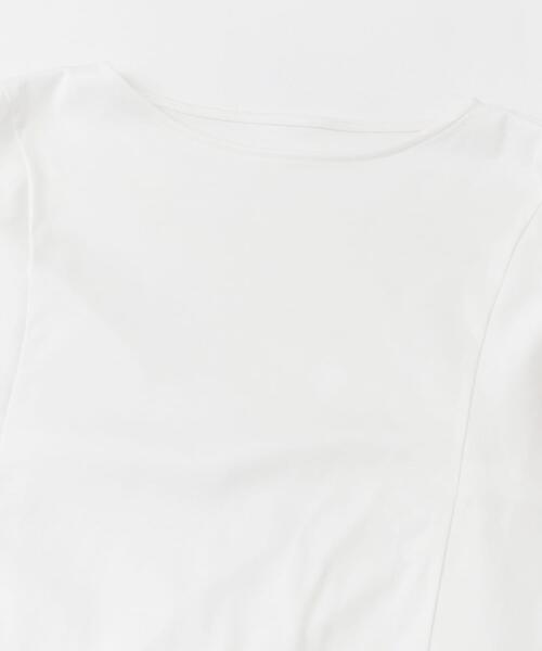 URBAN RESEARCH ROSSO WOMEN(アーバンリサーチ ロッソ)の「『一部WEB限定カラー』汗染防止5分袖ドルマンプルオーバー(Tシャツ/カットソー・レディース・グレー系その他/オフホワイト/ブルー/ネイビー/ブラウン/ボルドー・FREE)」の15枚目の写真