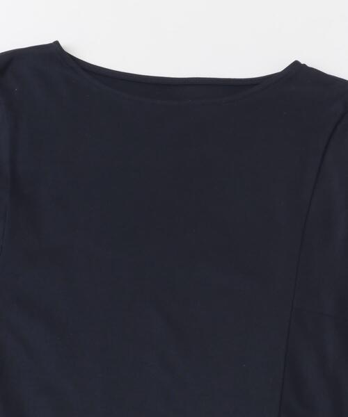 URBAN RESEARCH ROSSO WOMEN（アーバンリサーチ　ロッソ）の「『一部WEB限定カラー』汗染防止5分袖ドルマンプルオーバー（Tシャツ/カットソー・レディース・グレー系その他/オフホワイト/ブルー/ネイビー/ブラウン/ボルドー・FREE）」の9枚目の写真