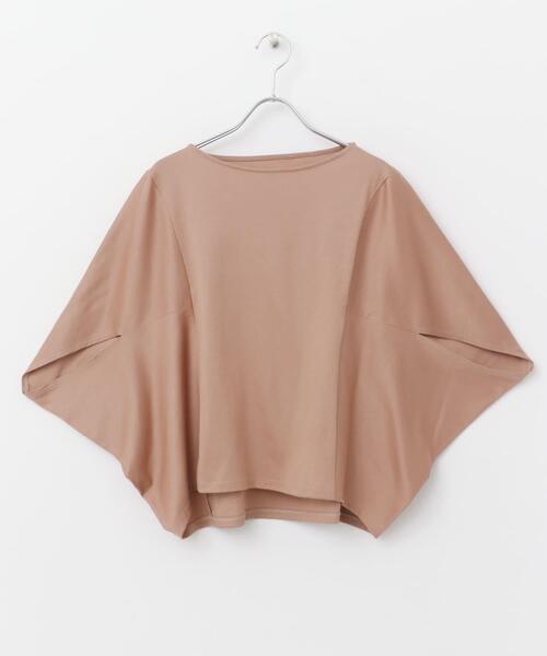 URBAN RESEARCH ROSSO WOMEN（アーバンリサーチ　ロッソ）の「『一部WEB限定カラー』汗染防止5分袖ドルマンプルオーバー（Tシャツ/カットソー・レディース・グレー系その他/オフホワイト/ブルー/ネイビー/ブラウン/ボルドー・FREE）」の18枚目の写真