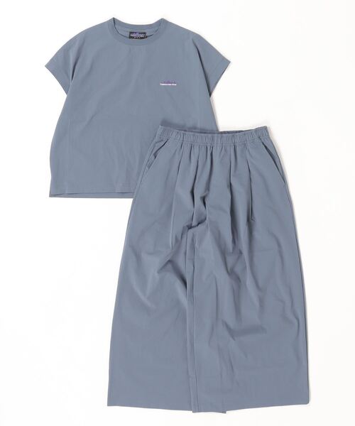 ブラウス シャツ 「THOUSAND MILE」 FRENCH SLEEVE SHIRTS＆WIDE PANTS SETフレンチスリーブシャツアンドス THOUSAND MILE（サウザンドマイル）の「【THOUSAND MILE