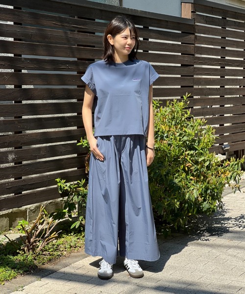 THOUSAND MILE(サウザンドマイル)の「【THOUSAND MILE】 FRENCH SLEEVE SHIRTS&WIDE PANTS SETフレンチスリーブシャツアンドスカートセット(シャツ/ブラウス・レディース・オリーブ/ブラック/チャコール/グレー・O/S)」の3枚目の写真