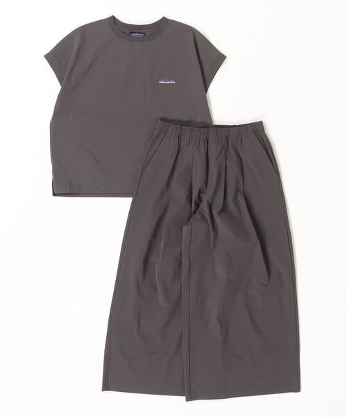 THOUSAND MILE(サウザンドマイル)の「【THOUSAND MILE】 FRENCH SLEEVE SHIRTS&WIDE PANTS SETフレンチスリーブシャツアンドスカートセット(シャツ/ブラウス・レディース・オリーブ/ブラック/チャコール/グレー・O/S)」の8枚目の写真