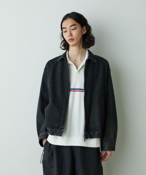 NANO universe(ナノユニバース)の「「HOTEL PALACE」オテルパラス レトロボーダーパイルスキッパーシャツ(Tシャツ/カットソー・メンズ・ブラック/ホワイト・M/L)」の9枚目の写真